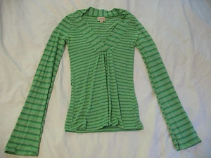 Ella Moss 'Willa' Knit Top Sz XS - Apple Green Color - Beautiful Pima Cotton - Picture 1 of 7