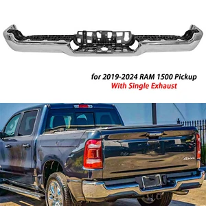 Rear Step Bumper Face Bar Shell for Ram 1500 2019-2023 2024 w/ Single Exhaust - Picture 1 of 9