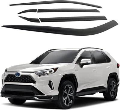 SMOKED DOOR VISOR WINDOW VENT DEFLECTOR ⭐6pcs⭐ fits for TOYOTA RAV4 2019-2023 - Image 1 of 4