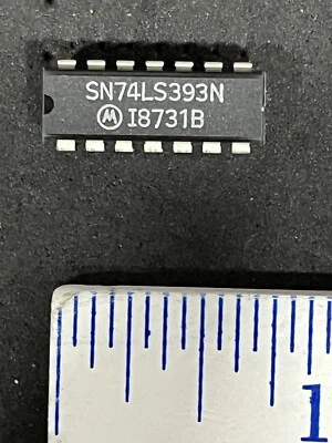 SN74LS393N IC CONTADOR BINARIO DL 4 BITS 14 PIN DIP MOTOROLA (LOTE DE 5) Foto 1 de 3