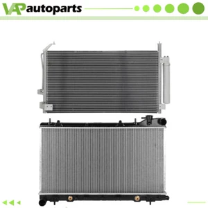 For 2003-2008 Subaru Forester Aluminium Radiator & AC Condenser Cooling Assembly - Picture 1 of 15
