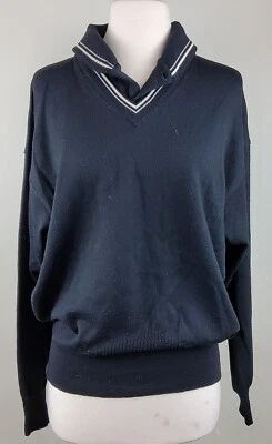 Gianni Versace 100% Wool Knit Sweater Pullover Black - Image 1 of 4