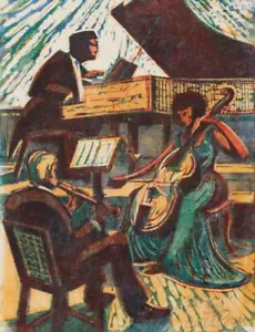 Trio : Cyril Power : Archival Quality Art Print Suitable for Framing - Picture 1 of 1