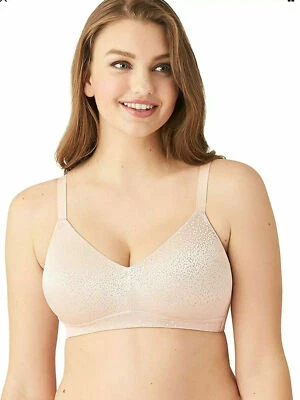 Wacoal 852303 Back Appeal Wire Free Bra  nude  black New - Image 1 of 2