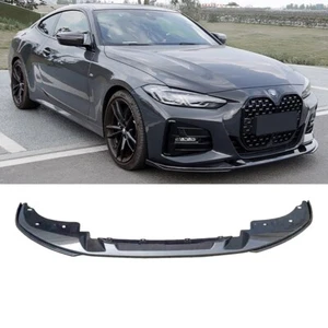 Fits 2020-2025 BMW 4 Series G22 G23 Front Bumper Lip Splitter Carbon Fiber Style - Picture 1 of 5