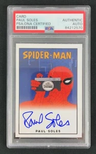 1966 Paul Soles Spiderman Trading Card (PSA/DNA Slabbed) 1. Synchronsprecher - Bild 1 von 3
