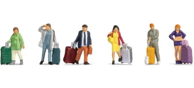 Noch scala N 36223 Set Viaggiatori vacanzieri 6 pezzi 1,1 cm Nuovi OVP