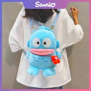 Hangyodon Plush Doll Backpack Storage Bag Cute Shoulder Bag Girl Gift - Picture 1 of 24