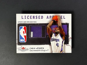 Chris Webber 2003-04 Fleer Patchworks Jersey Patch /100 Kings 2-Color Swatch - Picture 1 of 11