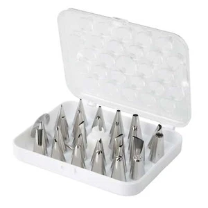 Wilton Deluxe Decorating Tip Set 29-Piece Stainless Steel and Plastic Beautiful - Picture 1 of 9