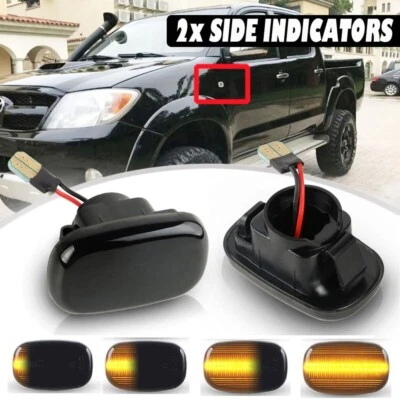 Luces de señal de giro LED dinámicas para Toyota Hilux Corolla Camry Prius Foto 1 de 4