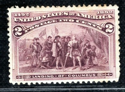 USA Stamp 2c Columbus Commemorative 1892 Mint MM {samwells-covers} LIME161 - Image 1 of 4