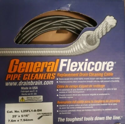 GENERAL FLEXICORE  25'x5/16" Flexicore Cable with DownHead  - Image 1 of 3