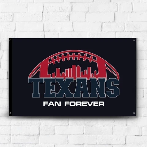 Houston Texans Fans 3x5 ft Flag NFL Football Champions Banner Gift Wall Decor Cover