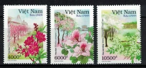VIETNAM 2024 HANOI 12 FLOWERS SEASONS COMP. SET OF 3 STAMPS IN MINT MNH UNUSED - Picture 1 of 7