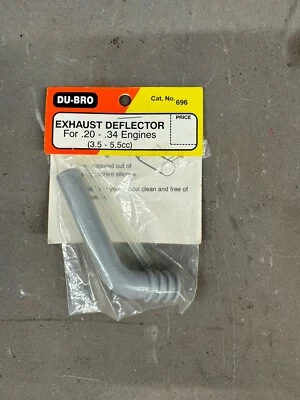 DU-BRO Exhaust Deflector: .35 to .90 Engines DUB697 RC Airplane Remote Control - Image 1 of 2