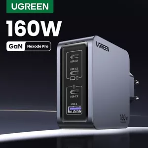 Cargador rápido UGREEN 160W GaN Nexode Pro PD3.1 USB C QC4.0 para Macbook iPhone 15 - Imagen 1 de 12