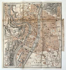 LYON, FRANCE City Plan - 1907 Antique Map - Picture 1 of 1