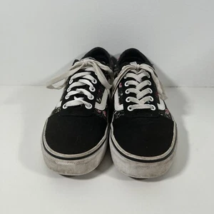 Vans Off The Wall 500714 Black / Floral / Polka Dot Skate Shoes SZ W10--EXC COND - Picture 1 of 9