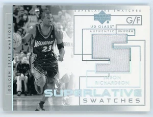 2004-05 UD Glass Jason Richardson Muestras Superlativas Jersey Warriors - Imagen 1 de 1