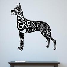 Love Great Dane Dog Wall Sticker Decal Pet Animal Home Family DÃ©cor Vinyl UK