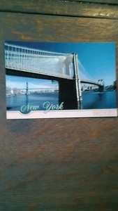 1 POST CARD NEW YORK BRIDGES BEAUTIFUL  POST CARD NEW YORK CITY N.Y. - Picture 1 of 8