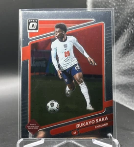 2021-22 Panini Donruss Road To Qatar Optic SILVER PRIZM Bukayo Saka Arsenal #54 - Picture 1 of 2