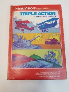 Intellivision Triple Acción probado en caja en caja original con manual y superposiciones - Imagen 1 de 7
