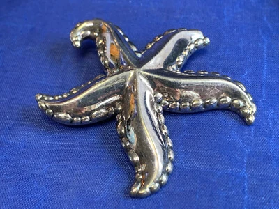 Sterling Silver Starfish Seastar Pin Pendant Combo 23.73g Fine Jewelry Sea Life - Image 1 of 4