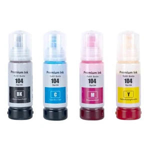 4 Ink Bottles (Set) for Epson EcoTank ET-2711 ET-2811 ET-2826 ET-2864 ET-4800 - Afbeelding 1 van 3