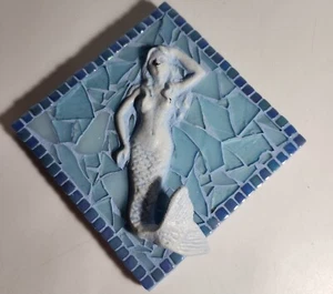 Azulejo de mosaico de sirena de metal - Imagen 1 de 5