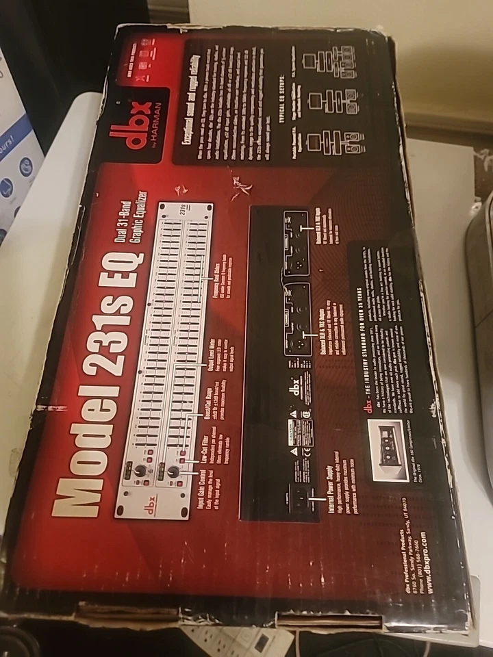 dbx 231s EQ Dual 31-band Graphic Equalizer- Sealed Box - Image 1 of 4
