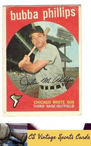 1959 Topps #187 Bubba Phillips - Picture 1 of 2