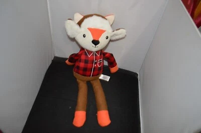 Juguete para bebé Zorro Chispa Peluche Bebé Sonajero Orejas Arrugas Juguete de vacaciones Leñador 17" T9 Foto 1 de 3