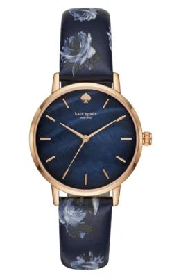 Reloj Kate Spade New York Metro Estampado Correa Cuero 34mm F1805 Foto 1 de 3