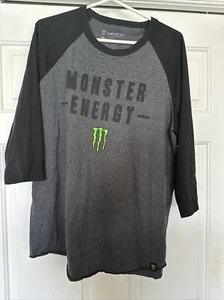 Monster Energy Herren XL leichtes 3/4 Arm Grafik sportliches T-Shirt - Bild 1 von 7