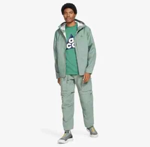 Nike ACG Tuff Nuggets Rain Shell Giacca Felpa con Cappuccio Verde Teal DH3197-365 Uomo M Nuova con etichette - Foto 1 di 8