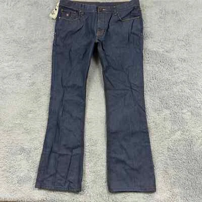 Jeans Blac Label Premium Para Hombre 40x33 Estilo Aflicción Azul Cruz Grunge Denim Foto 1 de 4