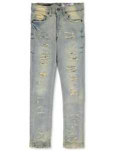 Evolution in Design Boys' Moto Rip Jeans Color: jet black Size: 16 - Picture 1 of 5