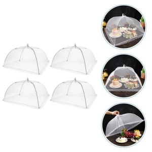4 piezas cubiertas de malla para domo de comida para piscina fiesta vegetales para exteriores - Imagen 1 de 12