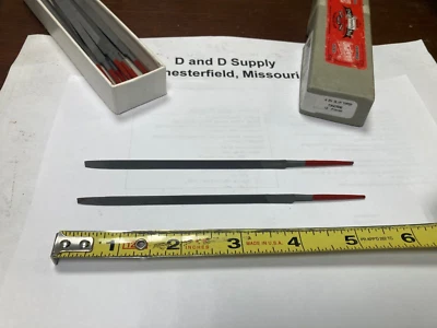 **Lot of 2**, Simonds 73547500, Machiniists Triangular Files, Bastard Cut, 4" - Image 1 of 4