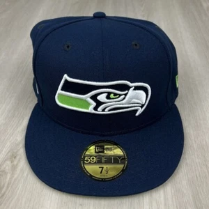 New Era Seattle Seahawks 40 Seasons 59FIFTY Fitted Hat Cap Size 7 1/2 Brand NEW - Picture 1 of 14