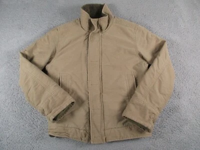 Chaqueta Abercrombie Fitch Para Hombre Mediana Piel Marrón Peso Pesado Adirondack Fatiga Foto 1 de 4