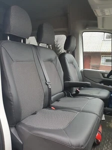 Sitzbezüge nach Maß Kunstleder Jacquard J1 passend für Ford Tourneo Custom - Bild 1 von 7