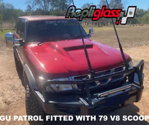 BONNET SCOOP V8 STYLE SCOOP ONLY suitable for GU PATROL 1, 2 ,3 4x4 - Picture 1 of 7