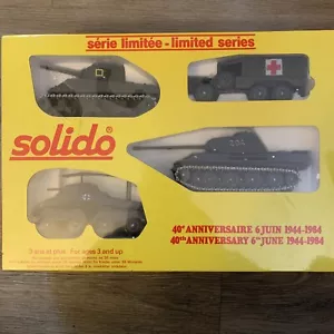 Solido Die Cast D Day 40th Anniversary Set 1:50 Scale Tank Medic Truck New Rare - Picture 1 of 3