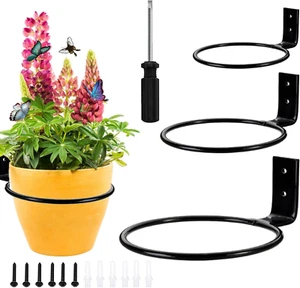 3 Stück Blumentopf Wand Pflanzen Wandhalterung Wandhalterung Pflanzen Wand Hänge - Bild 1 von 7