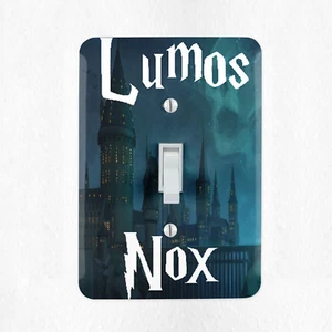 Lumos Nox Lichtschalter Abdeckplatte Duplex Steckdose Harry Potter Zauberer Neu - Bild 1 von 1