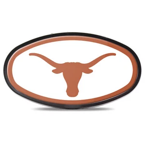 WinCraft Texas Longhorns Oval Color-Covered Tailgate Hitch Cover - Picture 1 of 1