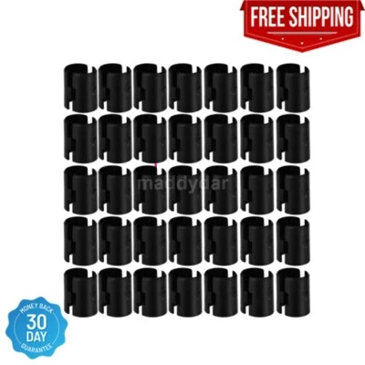 BRANDED 40 packs 1 Inch Wire Shelving Shelf Lock Clips Split Sleeves Metal